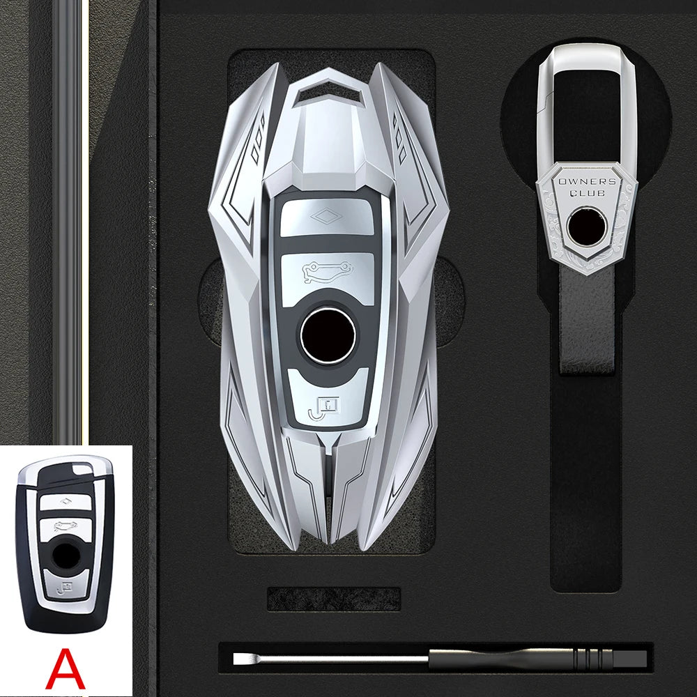 Zinc Alloy Car Key Case Cover Shell For BMW 1 3 5 7 Series X1 X3 X4 X5 X6 G20 G30 F15 F16 G01 G02 G05 F10 F20 F30 G07 F34