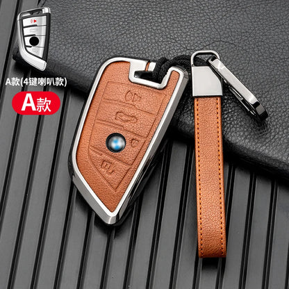 Car Key Case Cover for BMW X1 X3 X5 X6 X7 1 3 5 6 7 Series G20 G30 G11 F15 F16 G01 G02 F48 Protector Shell Accessories