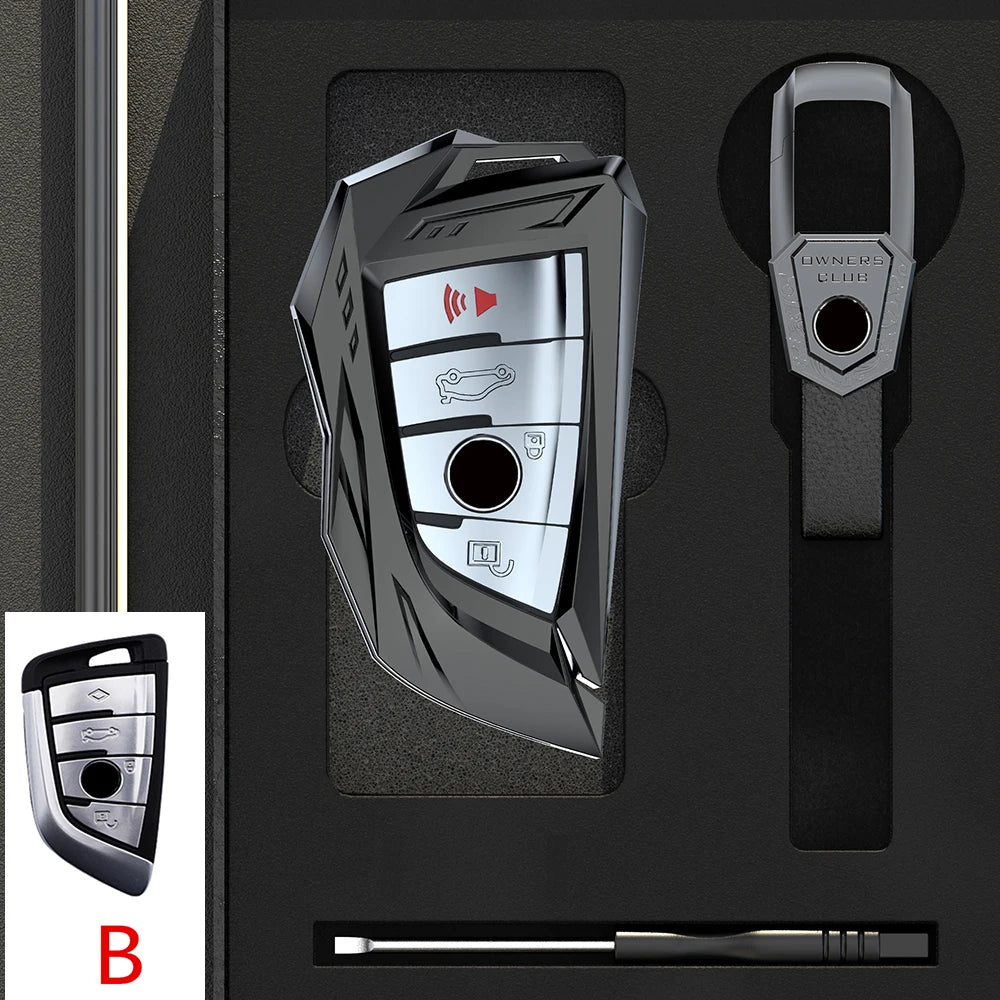 Zinc Alloy Car Key Case Cover Shell For BMW 1 3 5 7 Series X1 X3 X4 X5 X6 G20 G30 F15 F16 G01 G02 G05 F10 F20 F30 G07 F34