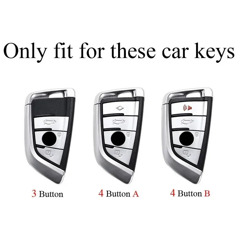 Car Key Case Cover for BMW X1 X3 X5 X6 X7 1 3 5 6 7 Series G20 G30 G11 F15 F16 G01 G02 F48 Protector Shell Accessories