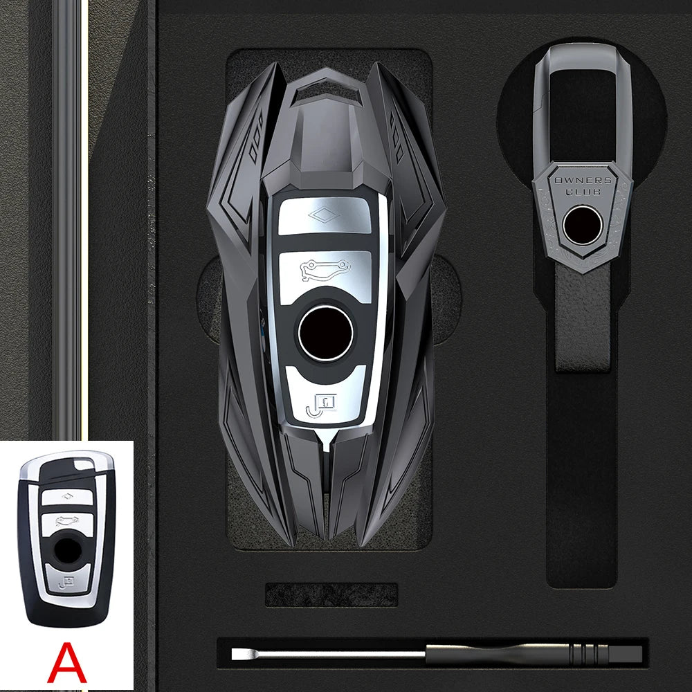Zinc Alloy Car Key Case Cover Shell For BMW 1 3 5 7 Series X1 X3 X4 X5 X6 G20 G30 F15 F16 G01 G02 G05 F10 F20 F30 G07 F34