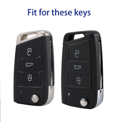 For Volkswagen VW Golf 7 MK7 Tiguan MK2 For Seat Ateca Leon FR lbiza Skoda Octavia Kodiaq Flip Key Case Cover Fob Protector