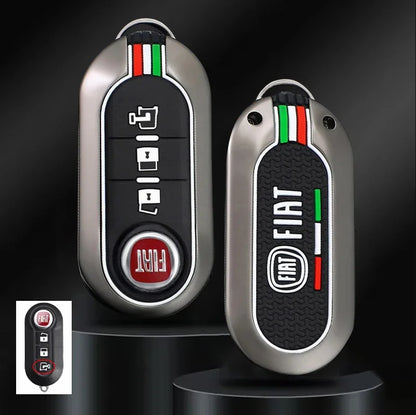 Car Remote Key Case Cover Protector Accessories Keychain Holder Shell for Fiat Ducato 500 500L Panda Grande Punto Lancia Musa