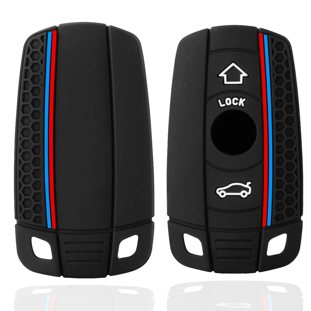 Silicone Car Key Case Cover For BMW E60 E61 E70 E81 E87 E90 E91 E92 X1 X5 X3 1 3 5 6 Series Z4 Key Protector Shell Accessories