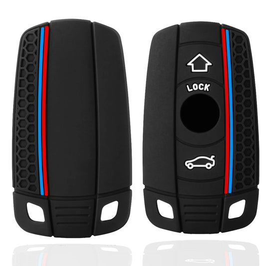 Silicone Car Key Case Cover For BMW E60 E61 E70 E81 E87 E90 E91 E92 X1 X5 X3 1 3 5 6 Series Z4 Key Protector Shell Accessories
