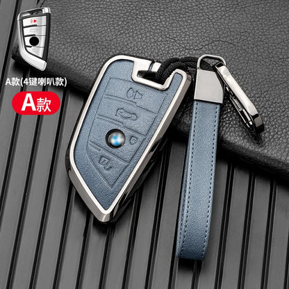 Car Key Case Cover for BMW X1 X3 X5 X6 X7 1 3 5 6 7 Series G20 G30 G11 F15 F16 G01 G02 F48 Protector Shell Accessories