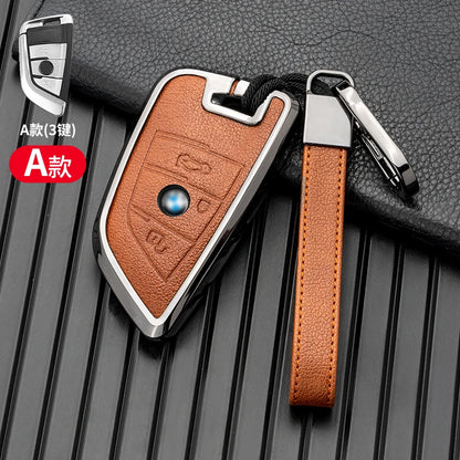 Car Key Case Cover for BMW X1 X3 X5 X6 X7 1 3 5 6 7 Series G20 G30 G11 F15 F16 G01 G02 F48 Protector Shell Accessories